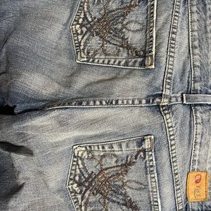 BKE cropped flare denim pants